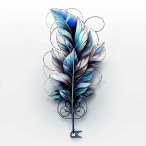 Piórka - Free tattoo design ideas ai genereted - inkby.ai