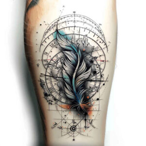 Piórka - Free tattoo design ideas ai genereted - inkby.ai