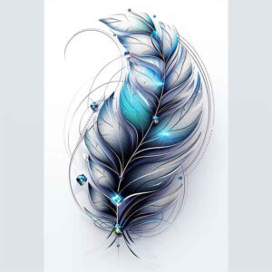 Piórka - Free tattoo design ideas ai genereted - inkby.ai