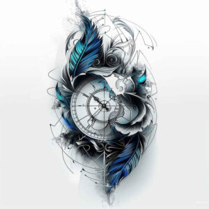 Piórka - Free tattoo design ideas ai genereted - inkby.ai