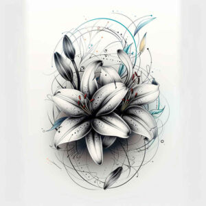Delikatne kwiaty - Free tattoo design ideas ai genereted - inkby.ai