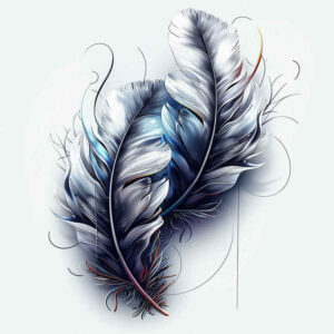 Piórka - Free tattoo design ideas ai genereted - inkby.ai