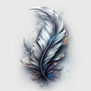 Piórka - Free tattoo design ideas ai genereted - inkby.ai