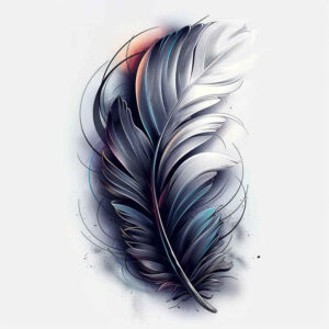 Piórka - Free tattoo design ideas ai genereted - inkby.ai