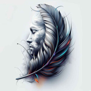 Piórka - Free tattoo design ideas ai genereted - inkby.ai
