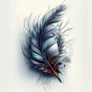 Piórka - Free tattoo design ideas ai genereted - inkby.ai