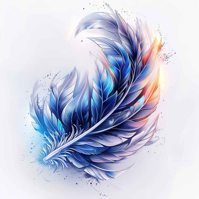 Piórka - Free tattoo design ideas ai genereted - inkby.ai