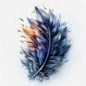 Piórka - Free tattoo design ideas ai genereted - inkby.ai