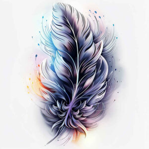 Piórka - Free tattoo design ideas ai genereted - inkby.ai
