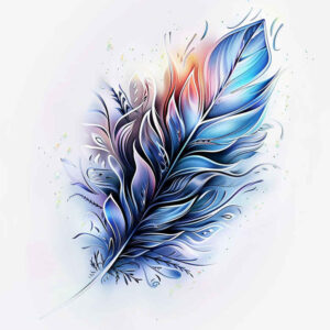 Piórka - Free tattoo design ideas ai genereted - inkby.ai