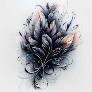 Piórka - Free tattoo design ideas ai genereted - inkby.ai