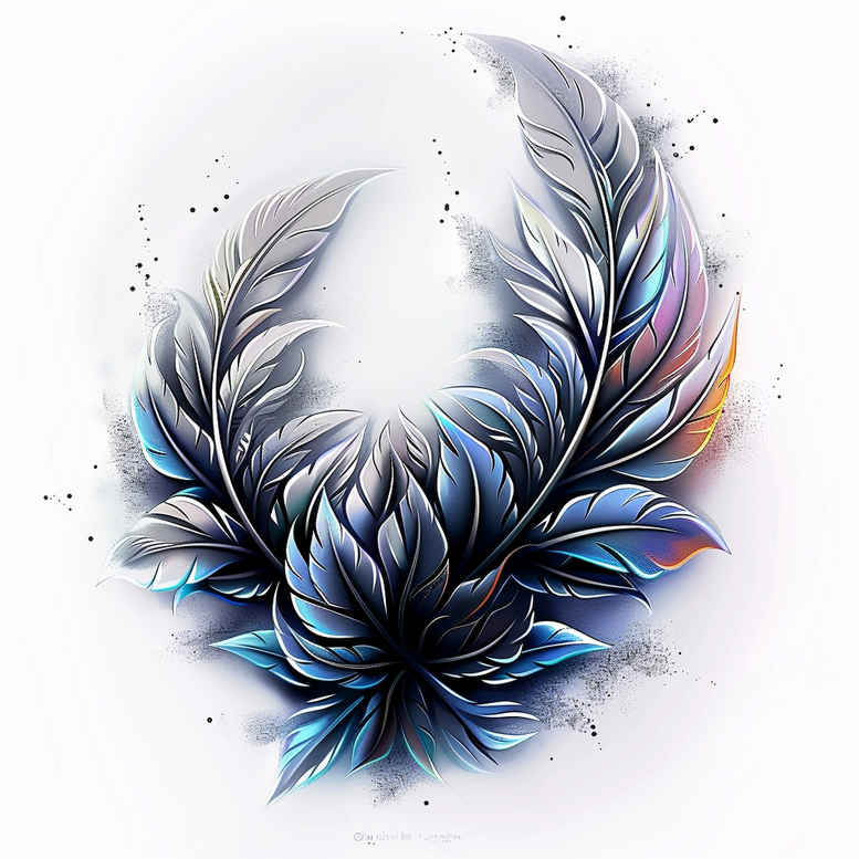 Piórka - Free tattoo design ideas ai genereted - inkby.ai