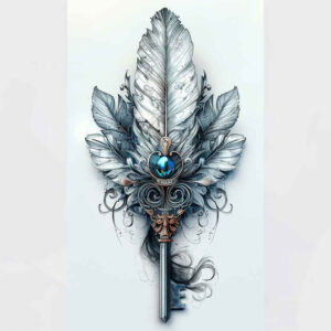 Piórka - Free tattoo design ideas ai genereted - inkby.ai