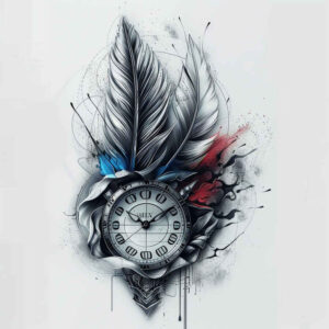 Piórka - Free tattoo design ideas ai genereted - inkby.ai