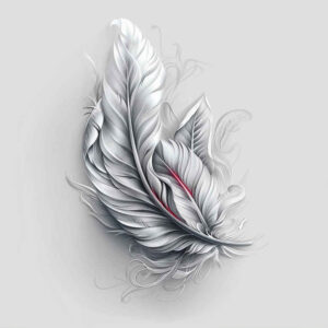 Piórka - Free tattoo design ideas ai genereted - inkby.ai