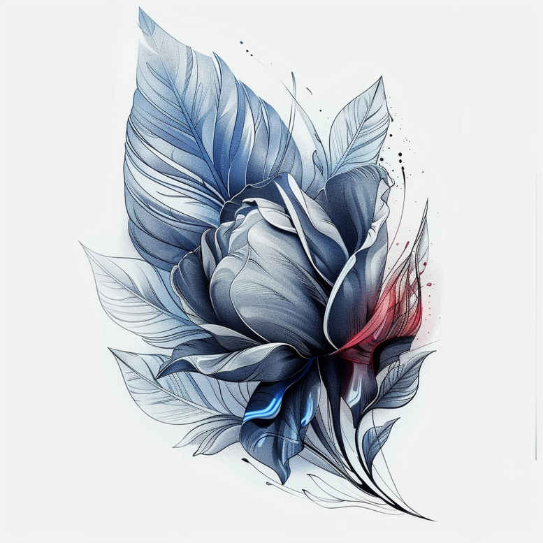 Piórka - Free tattoo design ideas ai genereted - inkby.ai