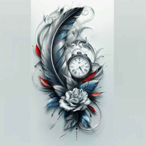 Piórka - Free tattoo design ideas ai genereted - inkby.ai