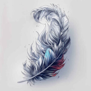 Piórka - Free tattoo design ideas ai genereted - inkby.ai