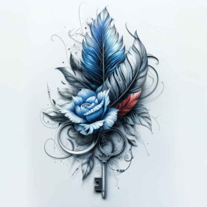 Piórka - Free tattoo design ideas ai genereted - inkby.ai