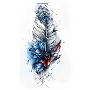 Piórka - Free tattoo design ideas ai genereted - inkby.ai