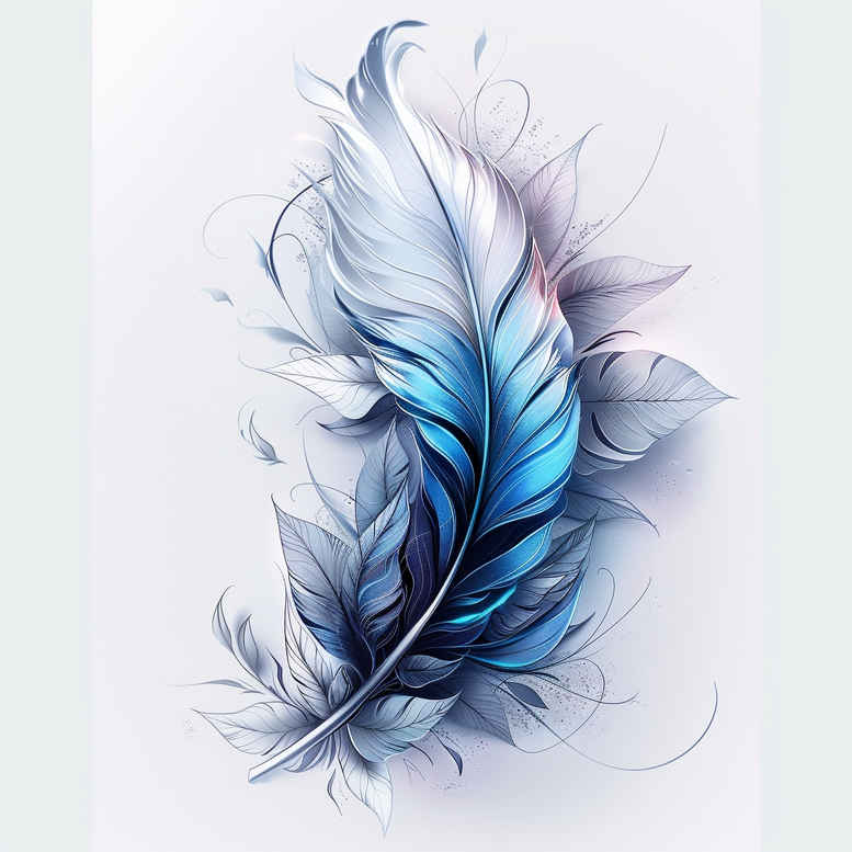 Piórka - Free tattoo design ideas ai genereted - inkby.ai