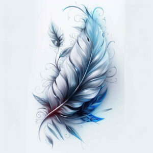 Piórka - Free tattoo design ideas ai genereted - inkby.ai