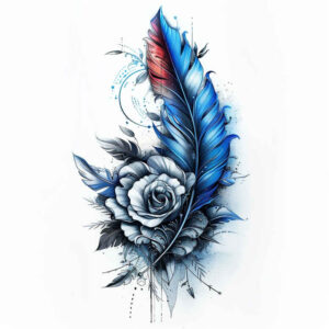 Piórka - Free tattoo design ideas ai genereted - inkby.ai