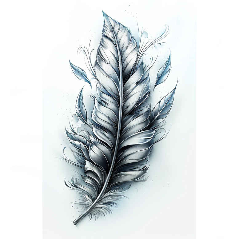 Piórka - Free tattoo design ideas ai genereted - inkby.ai