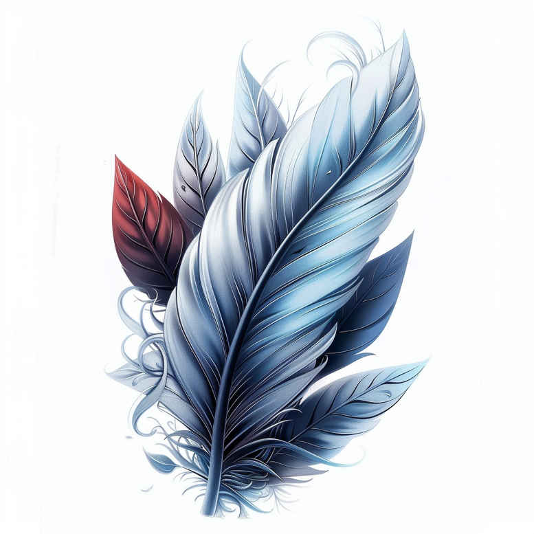 Piórka - Free tattoo design ideas ai genereted - inkby.ai