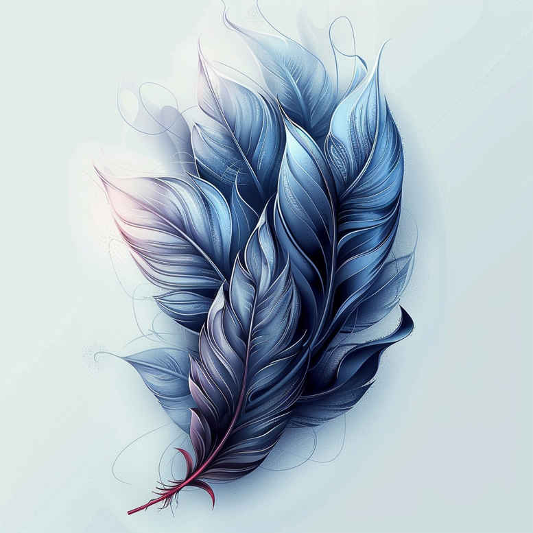 Piórka - Free tattoo design ideas ai genereted - inkby.ai