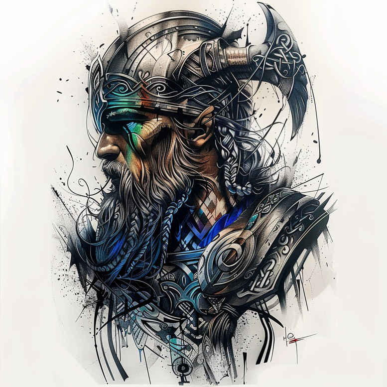 Wikingowie - Free tattoo design ideas ai genereted - inkby.ai