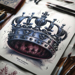 Korony i diamenty - Free tattoo design ideas ai genereted - inkby.ai