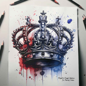 Korony i diamenty - Free tattoo design ideas ai genereted - inkby.ai