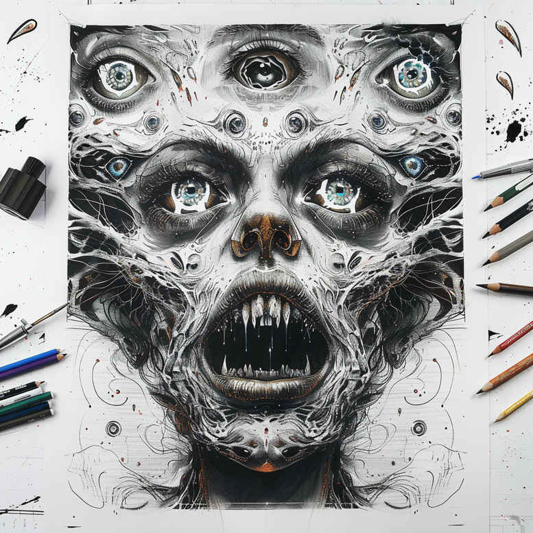 Inne mroczne - Free tattoo design ideas ai genereted - inkby.ai