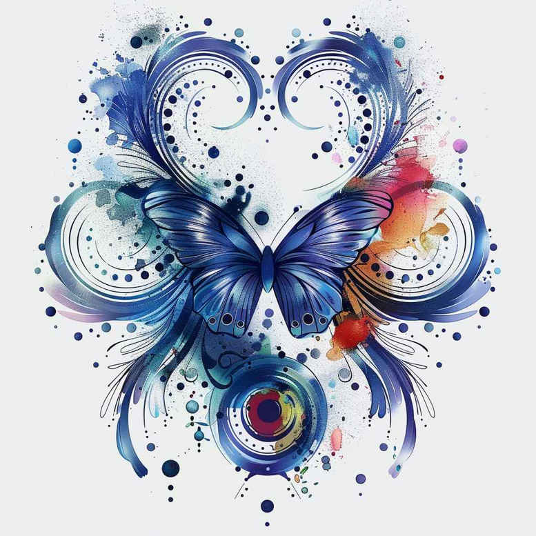 Motyle ćmy ważki - Free tattoo design ideas ai genereted - inkby.ai