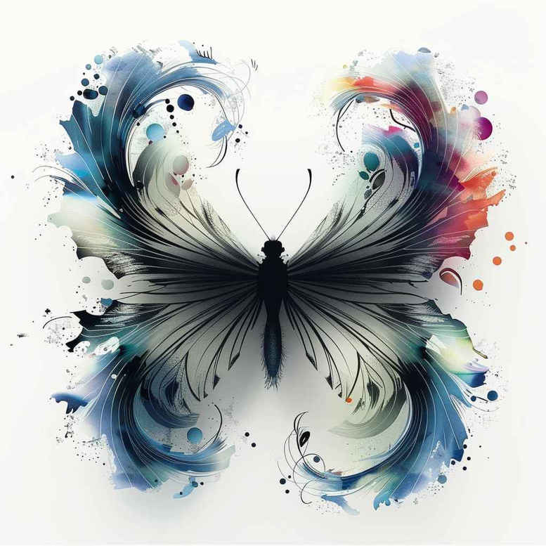 Motyle ćmy ważki - Free tattoo design ideas ai genereted - inkby.ai