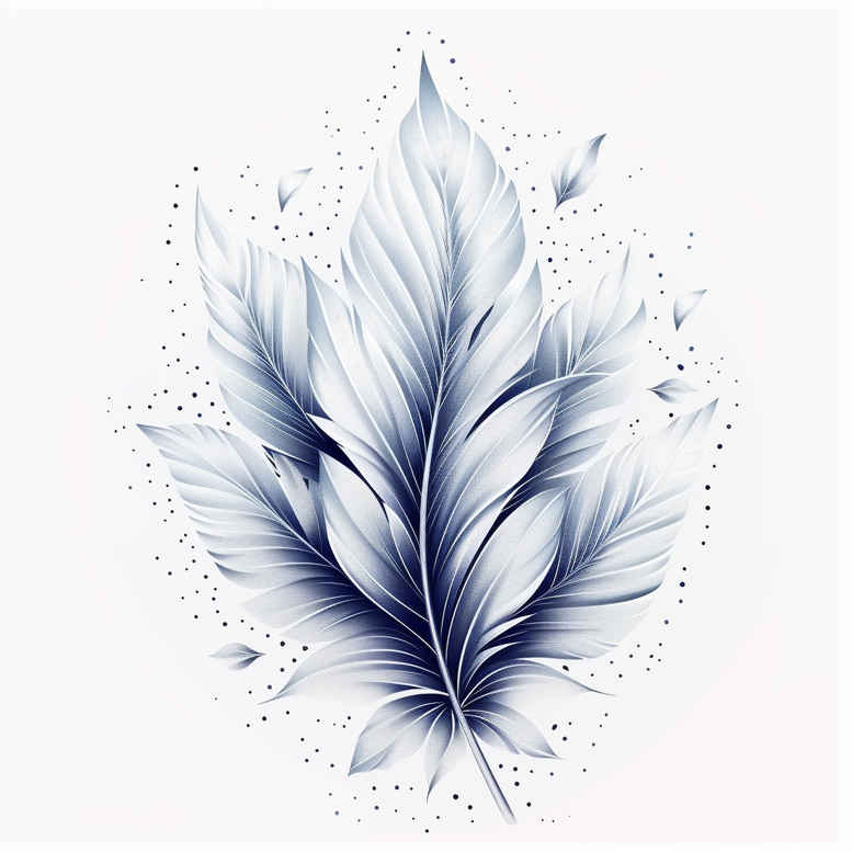 Piórka - Free tattoo design ideas ai genereted - inkby.ai