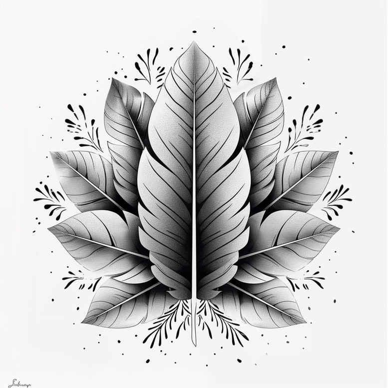 Piórka - Free tattoo design ideas ai genereted - inkby.ai