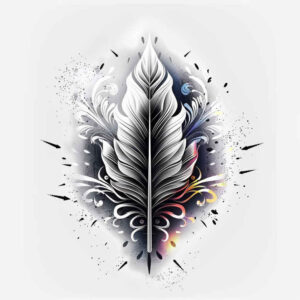 Piórka - Free tattoo design ideas ai genereted - inkby.ai