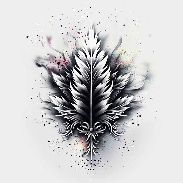 Piórka - Free tattoo design ideas ai genereted - inkby.ai