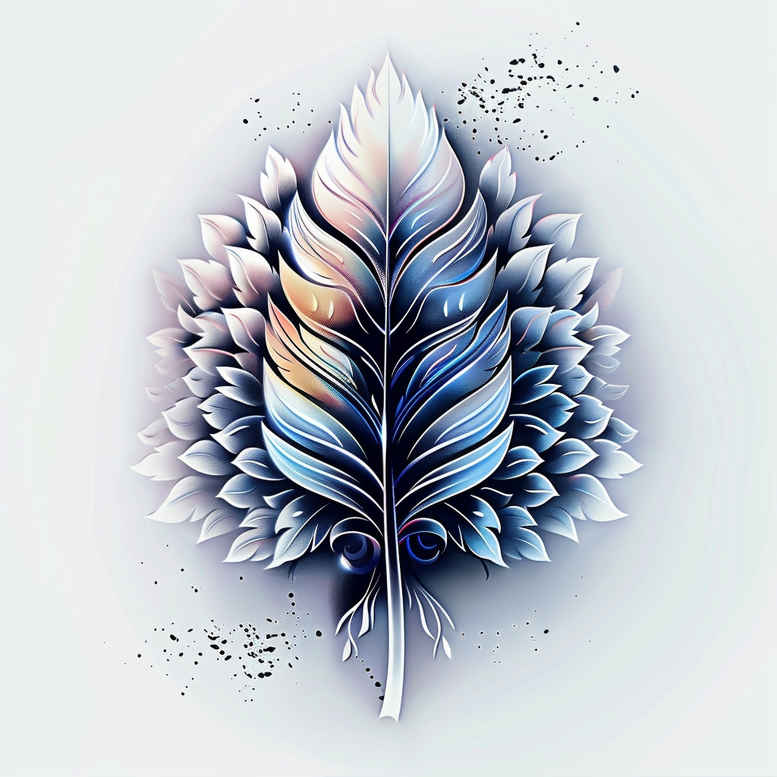 Piórka - Free tattoo design ideas ai genereted - inkby.ai