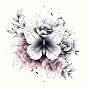 Motyle ćmy ważki - Free tattoo design ideas ai genereted - inkby.ai