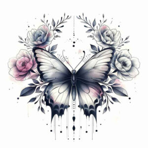 Motyle ćmy ważki - Free tattoo design ideas ai genereted - inkby.ai