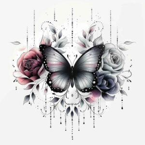 Motyle ćmy ważki - Free tattoo design ideas ai genereted - inkby.ai