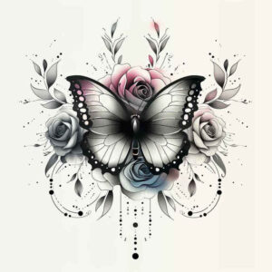 Motyle ćmy ważki - Free tattoo design ideas ai genereted - inkby.ai