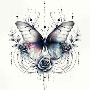 Motyle ćmy ważki - Free tattoo design ideas ai genereted - inkby.ai