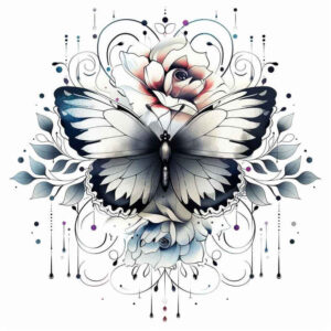 Motyle ćmy ważki - Free tattoo design ideas ai genereted - inkby.ai