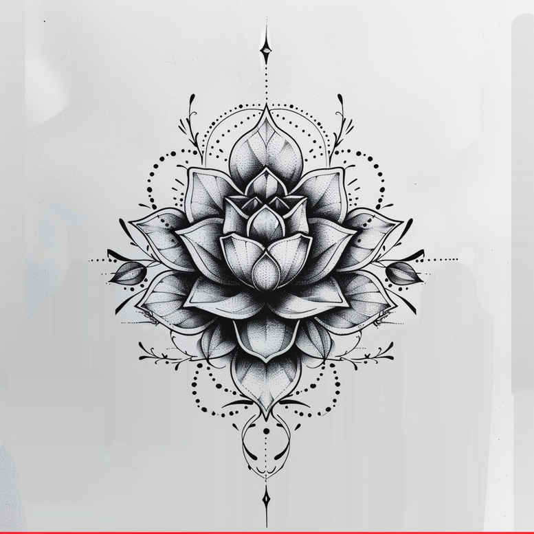 Delikatne kwiaty - Free tattoo design ideas ai genereted - inkby.ai
