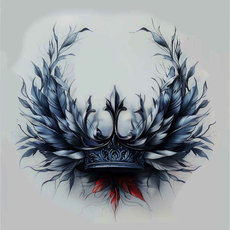 Korony i diamenty - Free tattoo design ideas ai genereted - inkby.ai