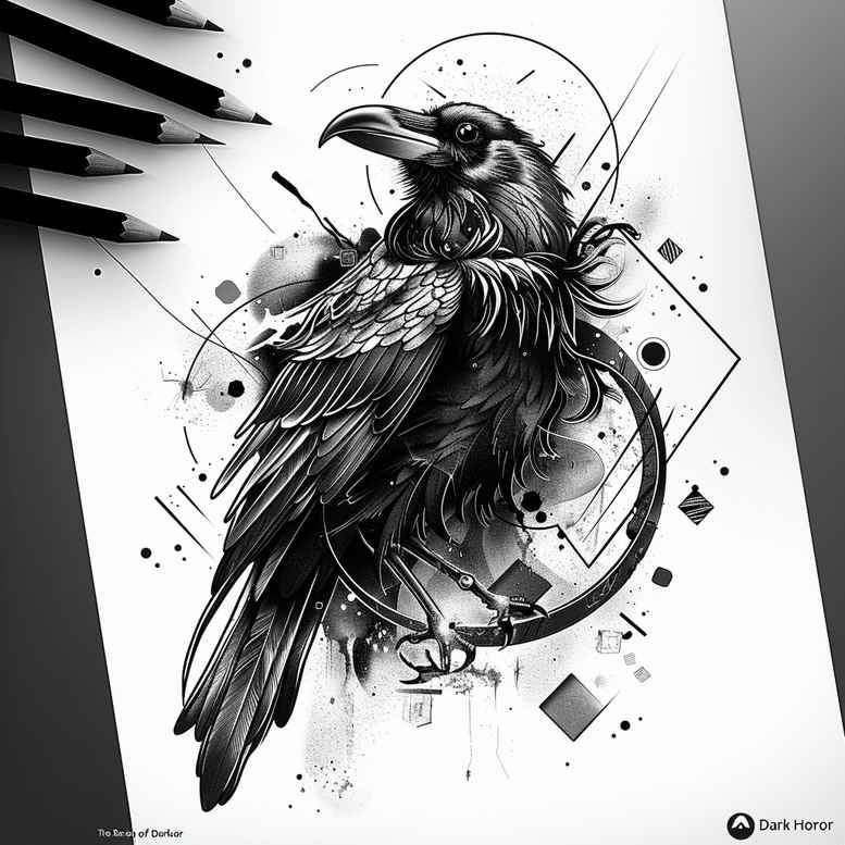 Kruki i wrony - Free tattoo design ideas ai genereted - inkby.ai